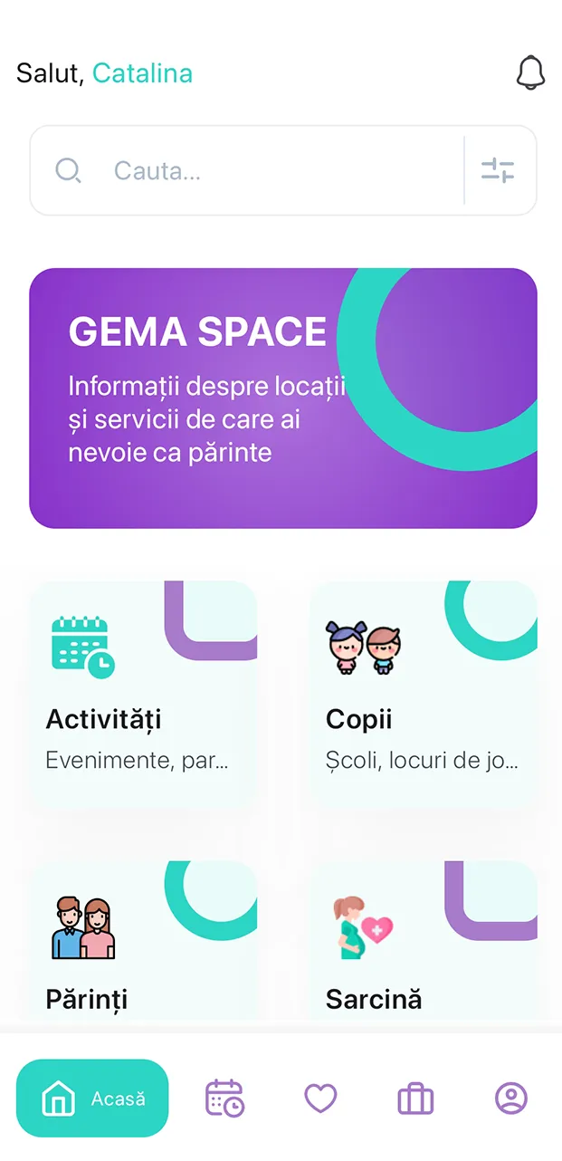Captură oficială Gema Space: categorii și locuri pentru activități în familie